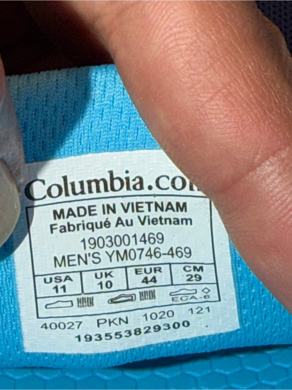 Columbia Navy and Cyan Slip-On Men’s Casual Shoes - Picture 9 of 9